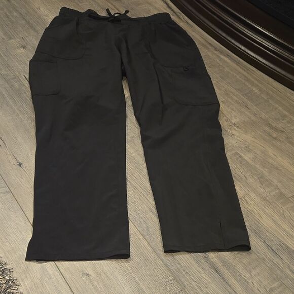 Womens Scrubstar Black Pants Medium Pettite - Picture 1 of 6